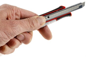 Sicherheits-Abbrechmesser 9mm Klinge Metallschaft Feder-Rückzugsmechanismus