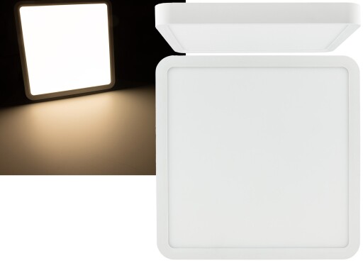 LED Deckenleuchte Santano 24 Qw 23x23cm 24W 2088lm 2900K warmweiß