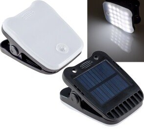 LED Solar Klemmleuchte SWK 8020 PIR Bewegungsmelder 25...
