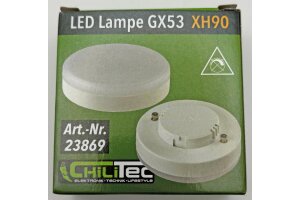 LED Leuchtmittel GX53 XH 90 warmweiß 9W 805lm Ø75x25mm 120° 3000k