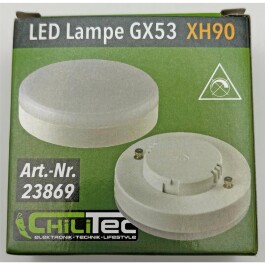 LED Leuchtmittel GX53 XH 90 warmweiß 9W 805lm Ø75x25mm 120° 3000k