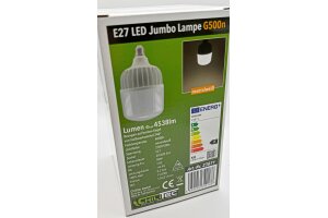 LED Jumbo Lampe E27 50W G500n 4538lm 4000K,neutralweiß ØxH 12x21,5cm