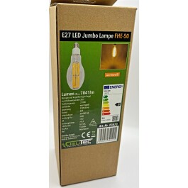 LED Filament-Lampe E27 50W FHE-50 7841lm 2700K warmweiß ØxH 9x24cm