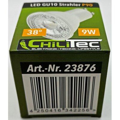 LED Strahler GU10 P90 3061k 840lm 230V/9W 38° warmweiß