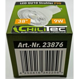 LED Strahler GU10 P90 3061k 840lm 230V/9W 38° warmweiß