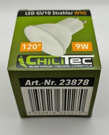 LED Strahler GU10 W90 3030k 825lm 230V/9W 100° warmweiß