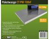 Paketwaage / Versandwaage CT PW-100rf 0,1-100kg ±10g,38x30cm Edelstahl Platte
