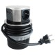 Schreibtisch-Einbausteckdose 3x +USB A+C versenkbar Edelstahl-Ausführung rund
