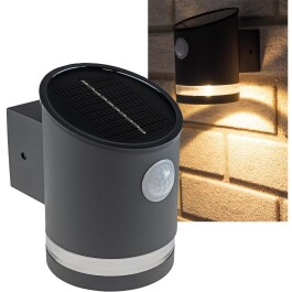 LED Solar Wandleuchte SWL 119-A PIR Bewegungsmelder IP44...
