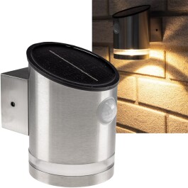 LED Solar Wandleuchte SWL 119-ES PIR Bewegungsmelder IP44...