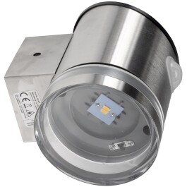 LED Solar Wandleuchte SWL 119-ES PIR Bewegungsmelder IP44 Edelstahl