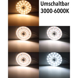 LED Umrüstmodul UM1224cct für Leuchten Ø 17cm 12-18-24W Magnethalter