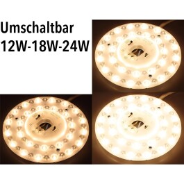 LED Umrüstmodul UM1224cct für Leuchten Ø 17cm 12-18-24W Magnethalter