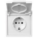Schutzkontakt-Steckdose McPower Shallow 250V/16A UP IP44 Steckanschluss