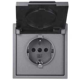 Schutzkontakt-Steckdose McPower Shallow 250V/16A UP IP44...