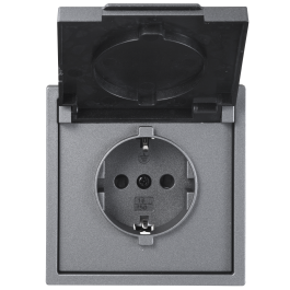 Schutzkontakt-Steckdose McPower Shallow 250V/16A UP IP44...