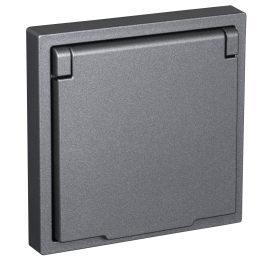 Schutzkontakt-Steckdose McPower Shallow 250V/16A UP IP44 Steckanschluss