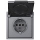 Schutzkontakt-Steckdose McPower Shallow 250V/16A UP IP44 Steckanschluss