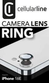 Cellularline Camera Lens Protection Ring für Apple iPhone 16E Clear