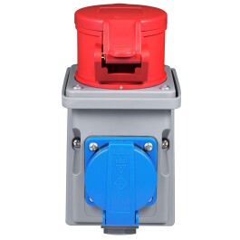 CEE-Kombi-Wanddose McPower 1x Schutzkontakt 1x CEE 16A IP44