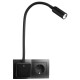 LED-Steckdosenleuchte EINLICHT Punkt 4W 260lm step-dimmbar warmweiß schwarz