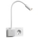 LED-Steckdosenleuchte EINLICHT Punkt 4W 260lm step-dimmbar warmweiß weiß