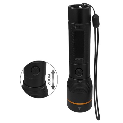 LED-Taschenlampe ARCAS BT-FL8034 10W schwarz