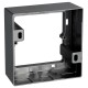 Aufputz-Rahmen McPower Flair 80x80x35mm mit Montagebohrung anthrazit