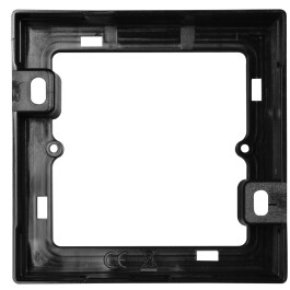 Aufputz-Rahmen McPower Flair 80x80x35mm mit Montagebohrung matt schwarz