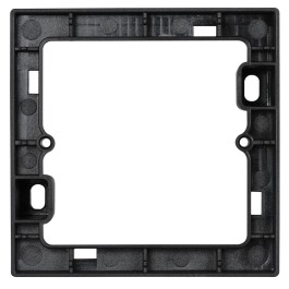 Aufputz-Rahmen McPower Flair 80x80x35mm mit Montagebohrung matt schwarz
