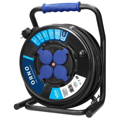 Kabeltrommel 4-fach 40m IP44 H07RN-F 3x2,5mm² mit Cube-Ständer