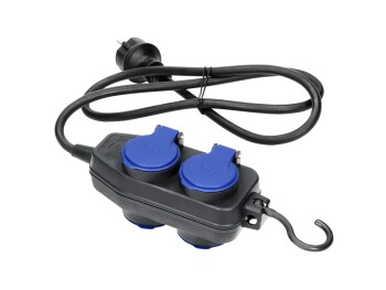 Netzkabel Schutzkontakt-Verlängerung 4fach 10m...