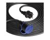 Netzkabel Schutzkontakt-Verlängerung 20m 3x1,5mm² IP44 schwarz