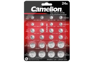 Knopfzellen-Sortiment Camelion Zink-Mangan-Dioxid +...