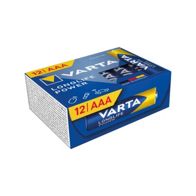 Micro-Batterie VARTA Longlife Power 1,5V Typ AAA/LR03 12er-Pack