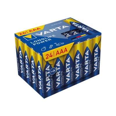 Micro-Batterie VARTA Longlife Power Alkaline Typ AAA/LR03 1,5V 24er-Pack
