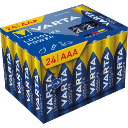 Micro-Batterie VARTA Longlife Power Alkaline Typ AAA/LR03...