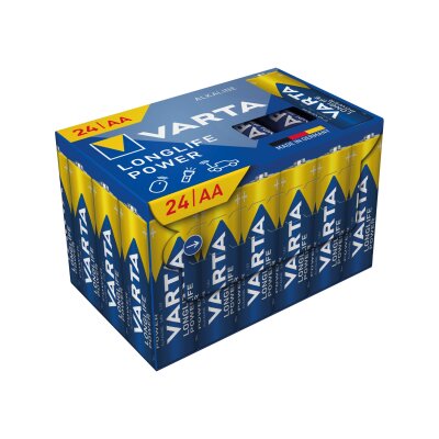Mignon-Batterie VARTA Longlife Power 1,5V Typ AA/LR6 24er-Pack
