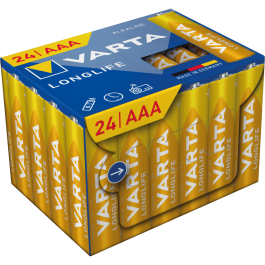 Micro-Batterie VARTA Longlife Alkaline Typ AAA/LR03 1,5V...