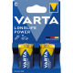 Baby-Batterie VARTA Longlife Power 1,5 V Alkaline Typ C LR14 2er-Blister