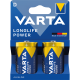 Mono-Batterie VARTA Longlife Power Alkaline 1,5 V Typ D LR20 2er-Blister