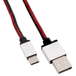 USB-Ladekabel A Stecker auf USB Typ C schwarz 0,9m