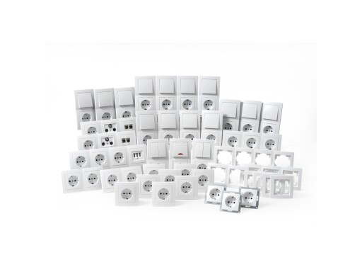 Schalter und Steckdosen-Set McPower Flair Komplett 100-teilig weiß