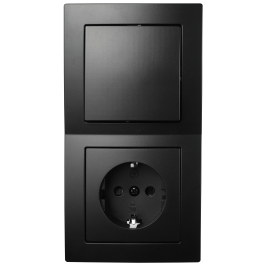 Schalter und Steckdosen Set McPower Flair Tür 2-fach...