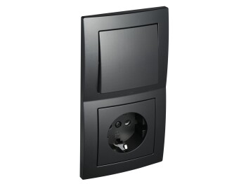 Schalter und Steckdosen Set McPower Flair Tür 2-fach...