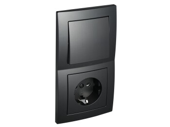 Schalter und Steckdosen Set McPower Flair Tür 2-fach...