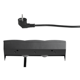 Steckdosenblock McPower Flair 250V~/16A anthrazit 3-fach 2m Kabel+ Stecker
