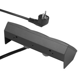 Steckdosenblock McPower Flair 250V~/16A anthrazit 3-fach 2m Kabel+ Stecker