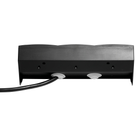 Steckdosenblock McPower Flair 250V~/16A schwarz 3-fach 2m Kabel+ Stecker