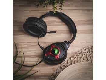 Gaming Kopfhörer Meters Level-UP 7.1 virtual Surround rot